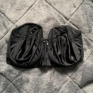 Goddess Black Strapless Bra